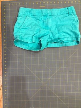 J. Crew Turquoise Chino Jean Shorts